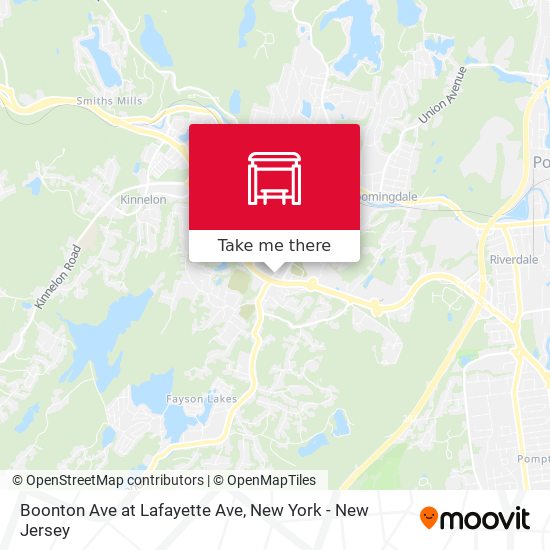 Boonton Ave at Lafayette Ave map