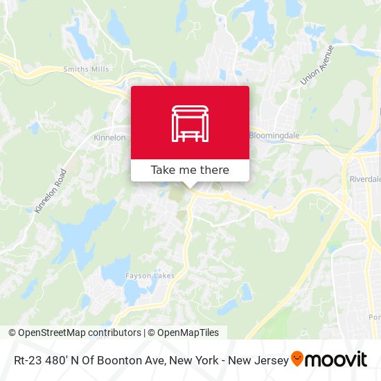 Mapa de Rt-23 480' N Of Boonton Ave
