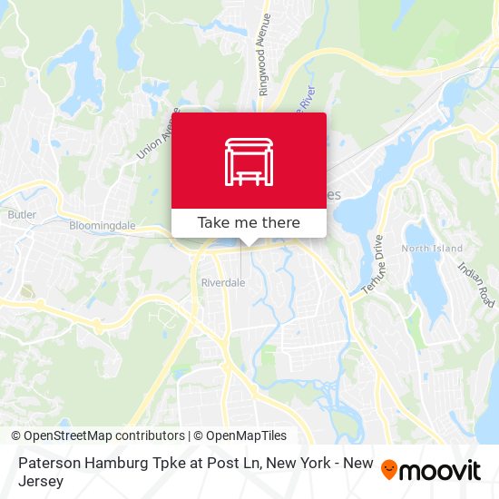 Paterson Hamburg Tpke at Post Ln map