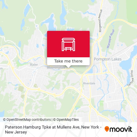 Mapa de Paterson Hamburg Tpke at Mullens Ave