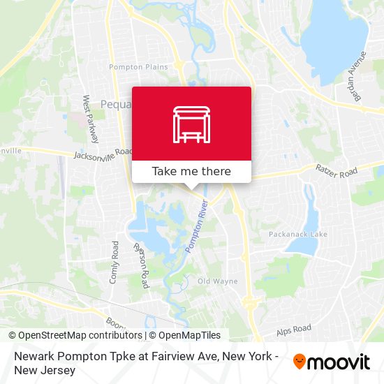 Newark Pompton Tpke at Fairview Ave map
