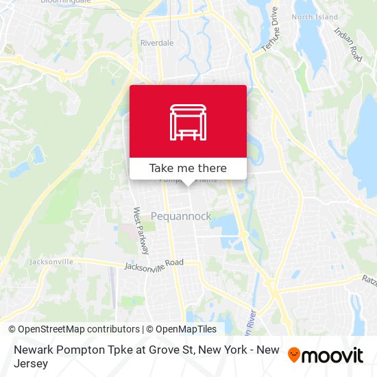 Mapa de Newark Pompton Tpke at Grove St