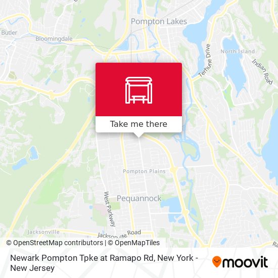 Newark Pompton Tpke at Ramapo Rd map