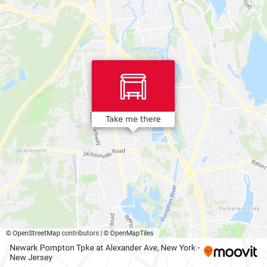 Newark Pompton Tpke at Alexander Ave map