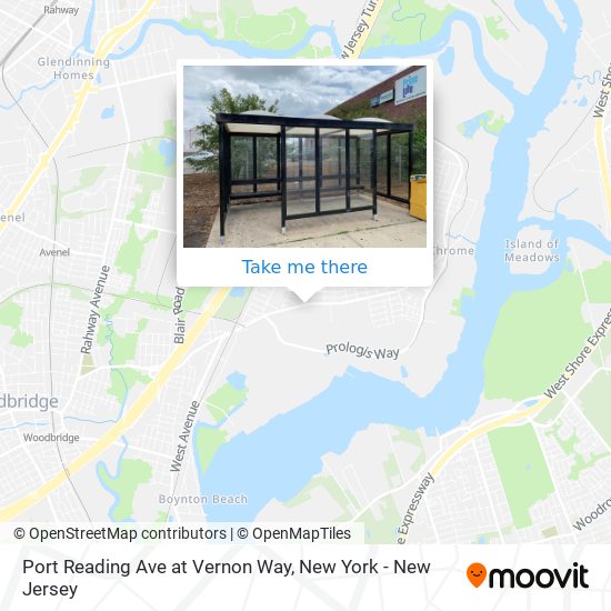 Port Reading Ave at Vernon Way map