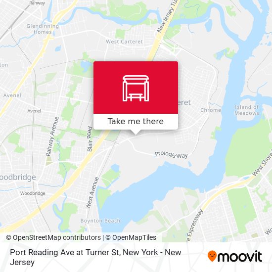 Mapa de Port Reading Ave at Turner St