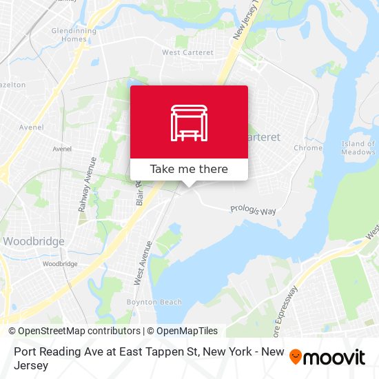 Mapa de Port Reading Ave at East Tappen St