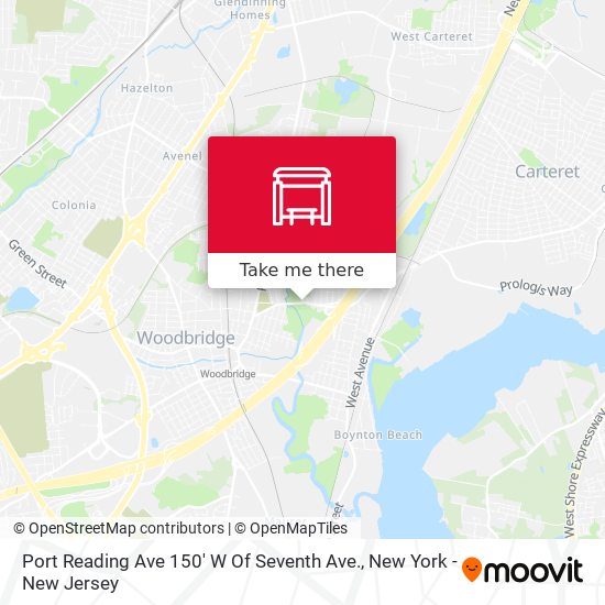 Port Reading Ave 150' W Of Seventh Ave. map