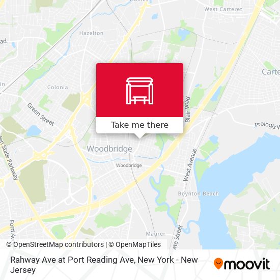 Rahway Ave at Port Reading Ave map