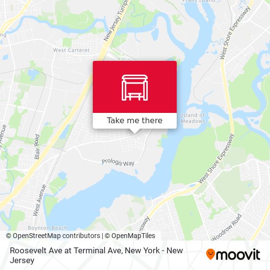 Roosevelt Ave at Terminal Ave map