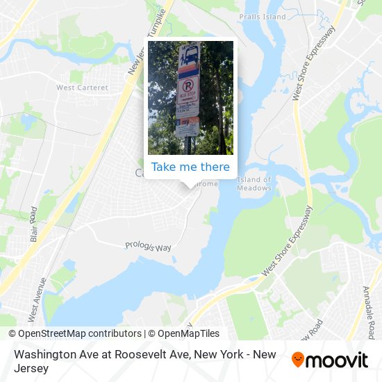 Washington Ave at Roosevelt Ave map