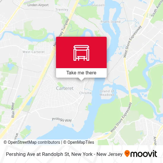 Pershing Ave at Randolph St map