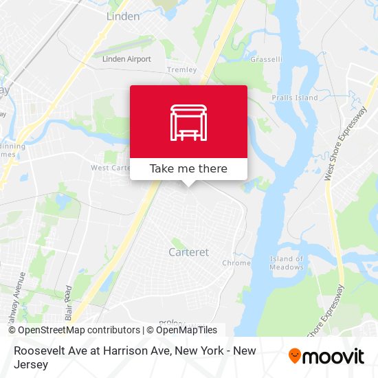 Mapa de Roosevelt Ave at Harrison Ave