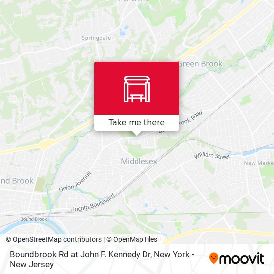 Mapa de Boundbrook Rd at John F. Kennedy Dr