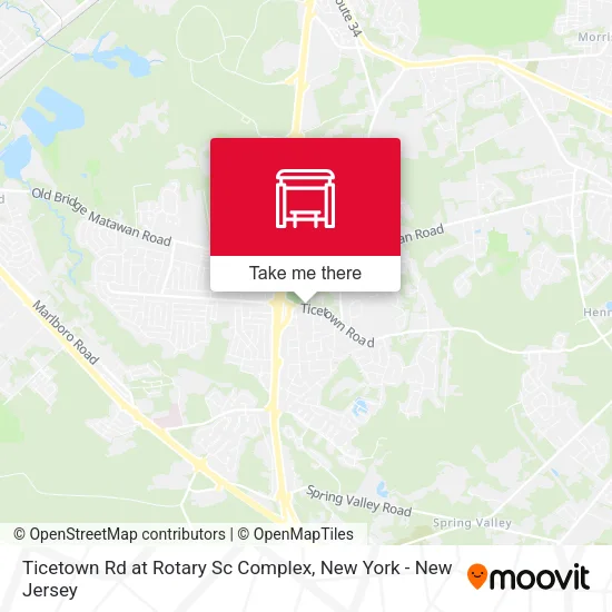 Ticetown Rd at Rotary Sc Complex map