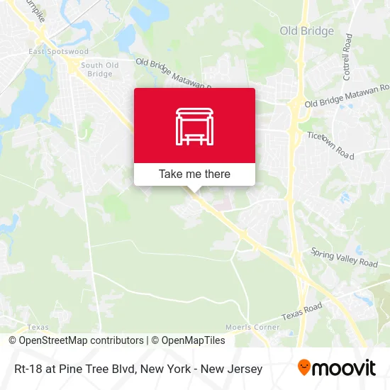Rt-18 at Pine Tree Blvd map