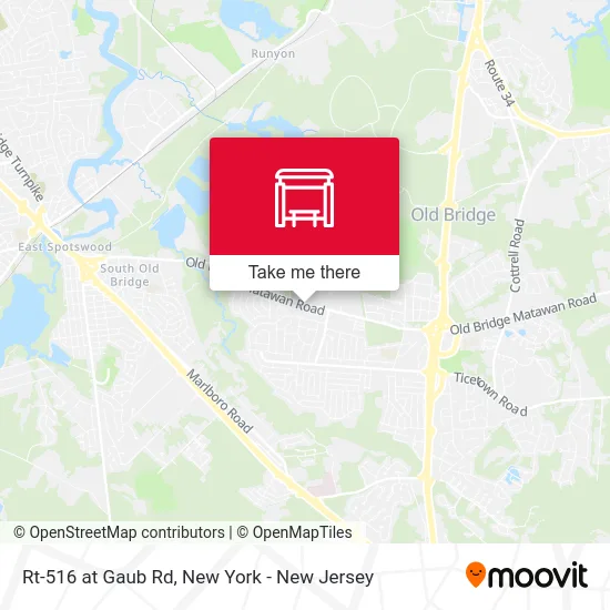 Rt-516 at Gaub Rd map