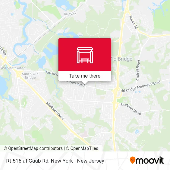 Rt-516 at Gaub Rd map