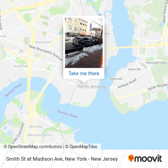 Smith St at Madison Ave map