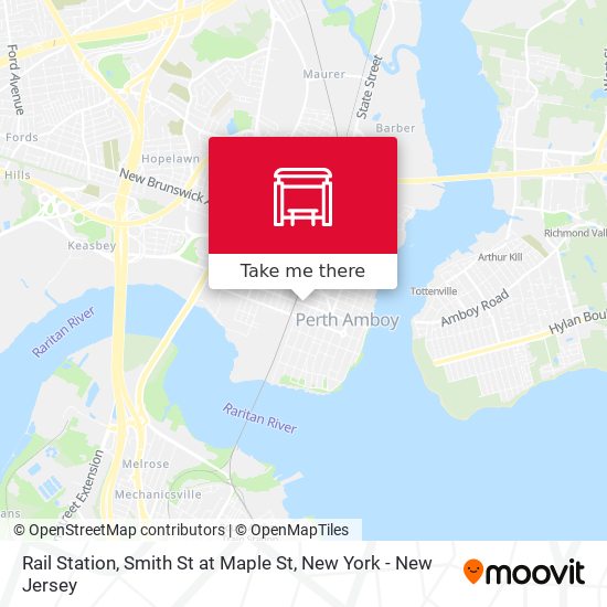 Mapa de Rail Station, Smith St at Maple St