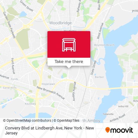 Convery Blvd at Lindbergh Ave map