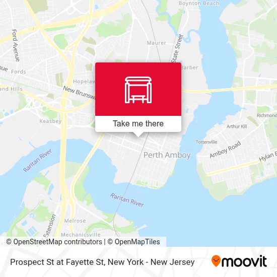 Prospect St at Fayette St map