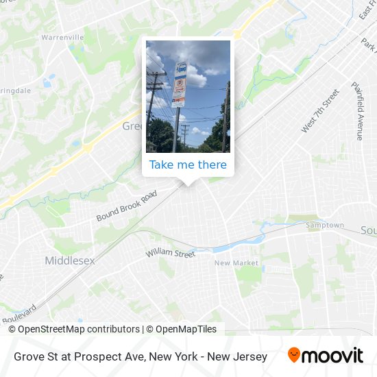 Mapa de Grove St at Prospect Ave