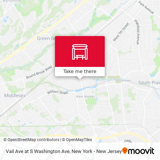 Vail Ave at S Washington Ave map