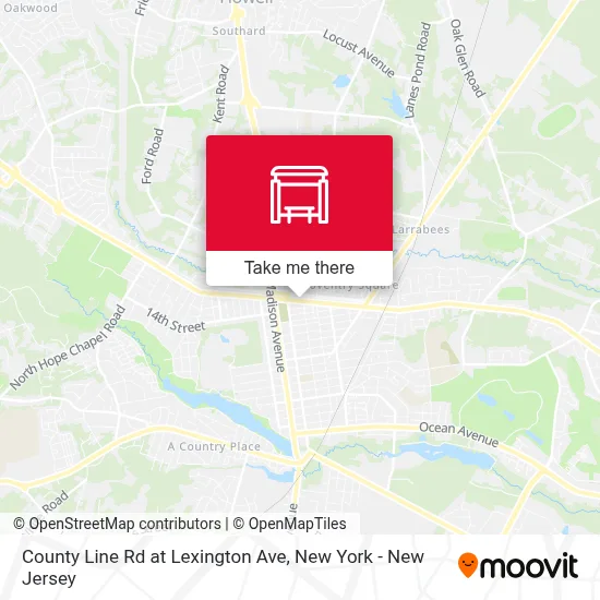 County Line Rd at Lexington Ave map