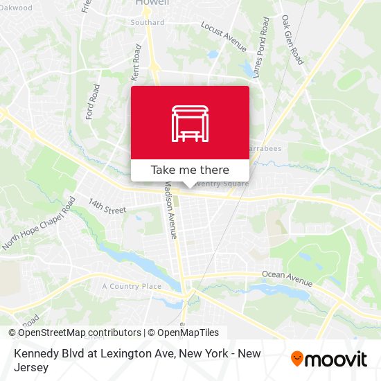 Kennedy Blvd at Lexington Ave map