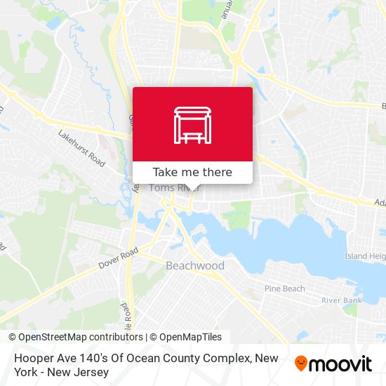 Mapa de Hooper Ave 140's Of Ocean County Complex