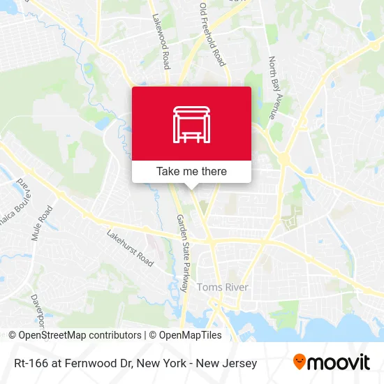 Rt-166 at Fernwood Dr map