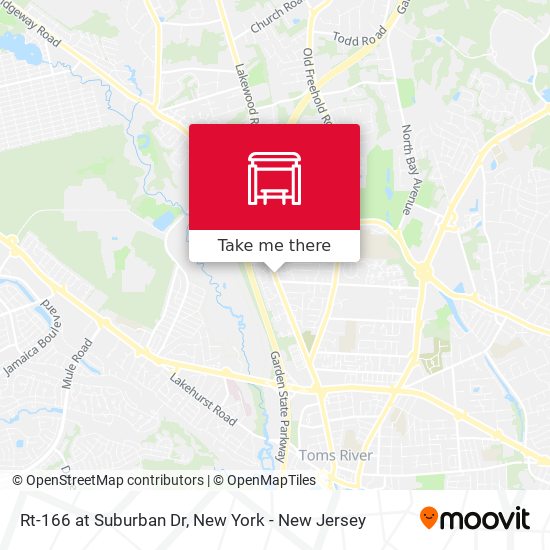 Rt-166 at Suburban Dr map