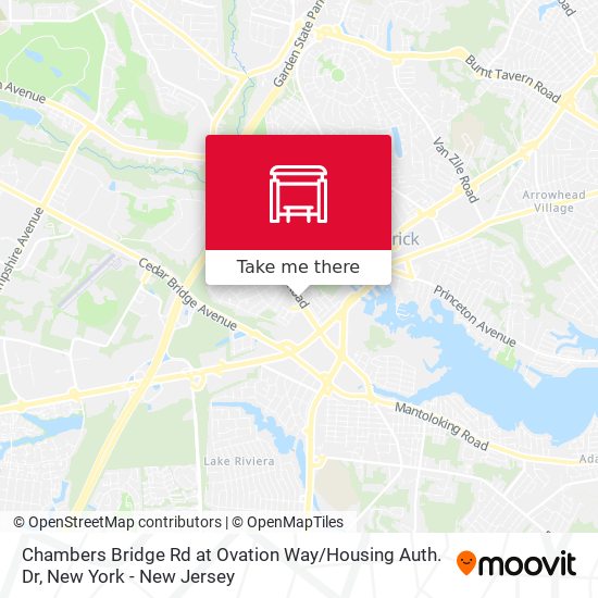 Chambers Bridge Rd at Ovation Way / Housing Auth. Dr map