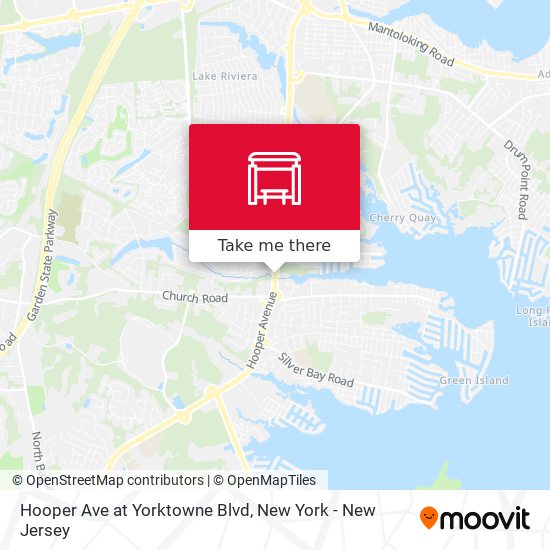 Hooper Ave at Yorktowne Blvd map