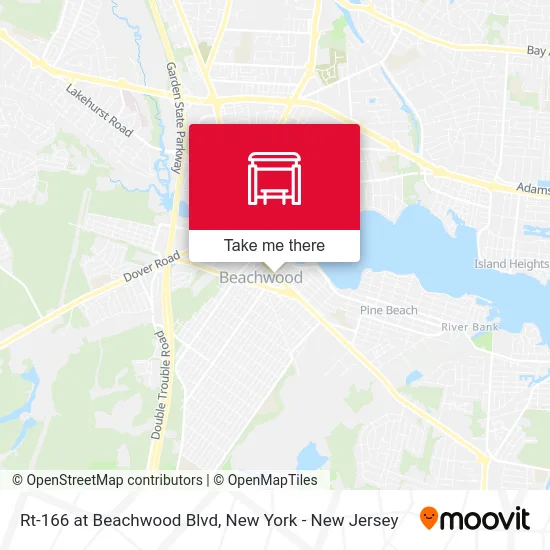 Rt-166 at Beachwood Blvd map