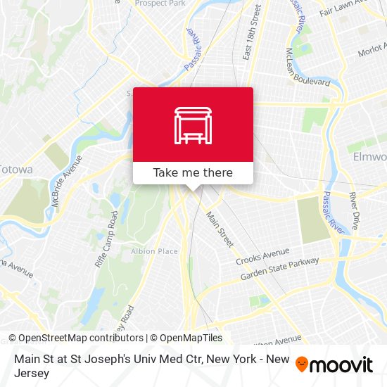 Main St at St Joseph's Univ Med Ctr map