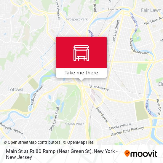Main St at Rt 80 Ramp (Near Green St) map