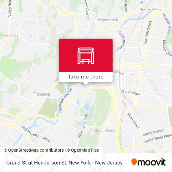 Mapa de Grand St at Henderson St