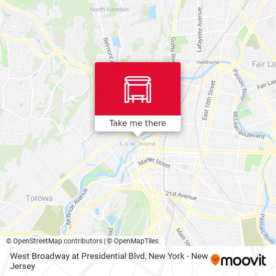 Mapa de West Broadway at Presidential Blvd