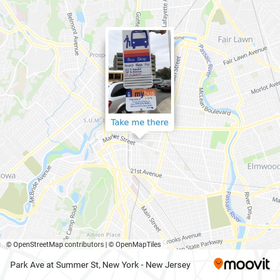 Mapa de Park Ave at Summer St