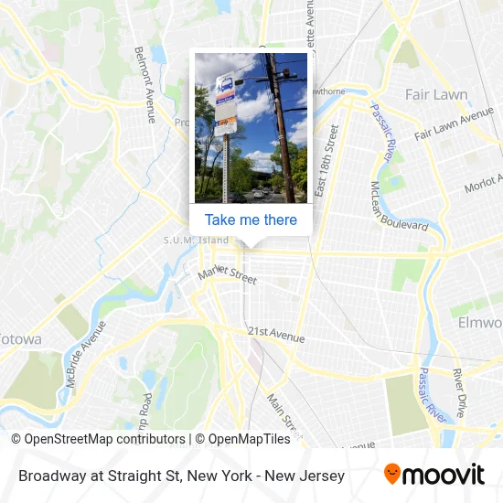 Broadway at Straight St map