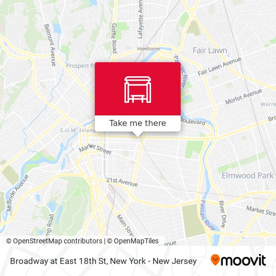 Mapa de Broadway at East 18th St