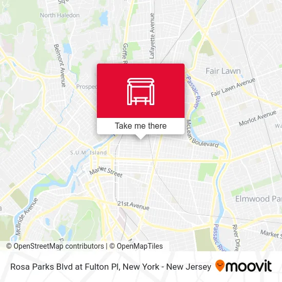 Rosa Parks Blvd at Fulton Pl map