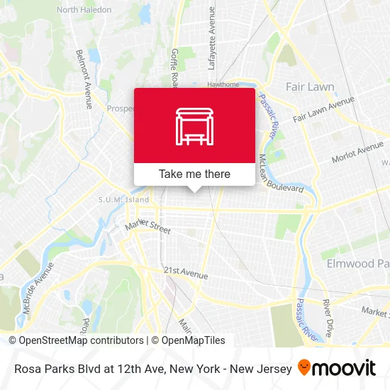 Rosa Parks Blvd at 12th Ave map