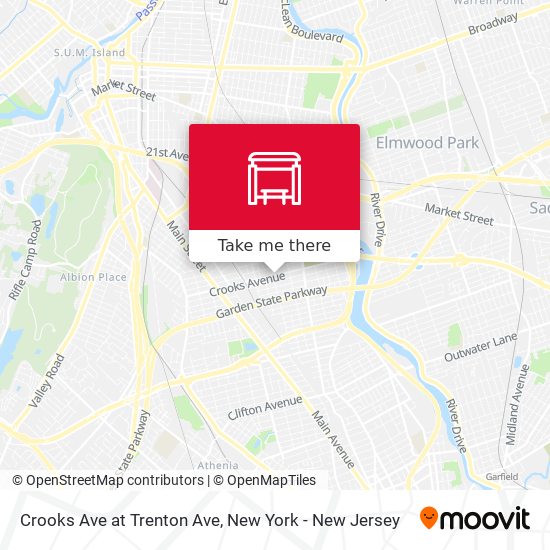 Crooks Ave at Trenton Ave map