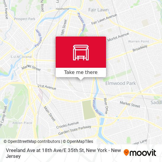Vreeland Ave at 18th Ave / E 35th St map