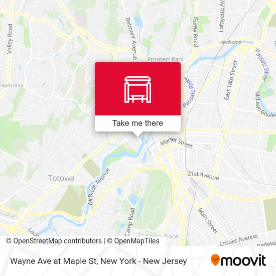 Wayne Ave at Maple St map