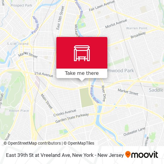 Mapa de East 39th St at Vreeland Ave