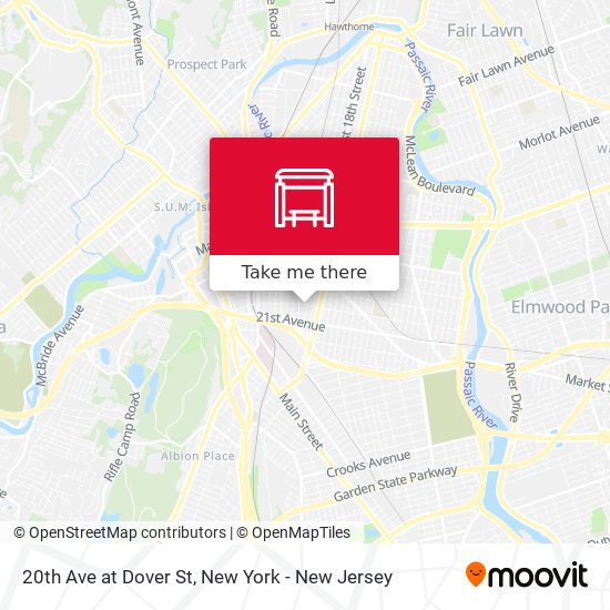 Mapa de 20th Ave at Dover St